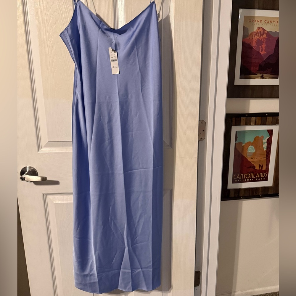 J. Crew Slip Dress in Light Blue